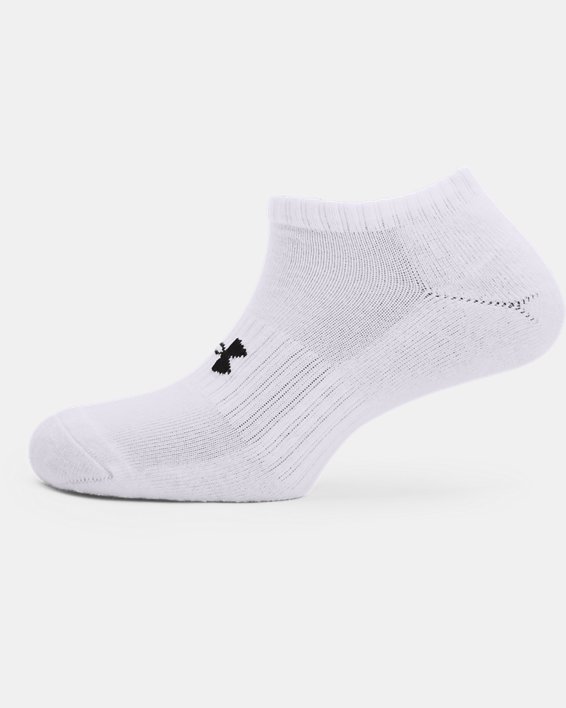 ถุงเท้า UA Core No Show ยูนิเซ็กส์ – แพ็ก 3 คู่, White, pdpMainDesktop image number 3